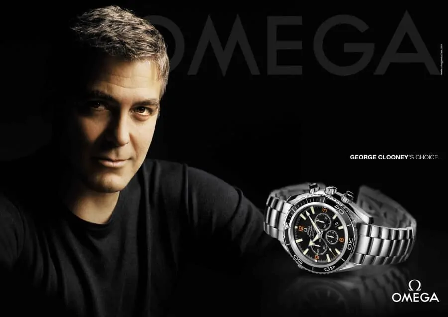 Omega ad featuring George Clooney