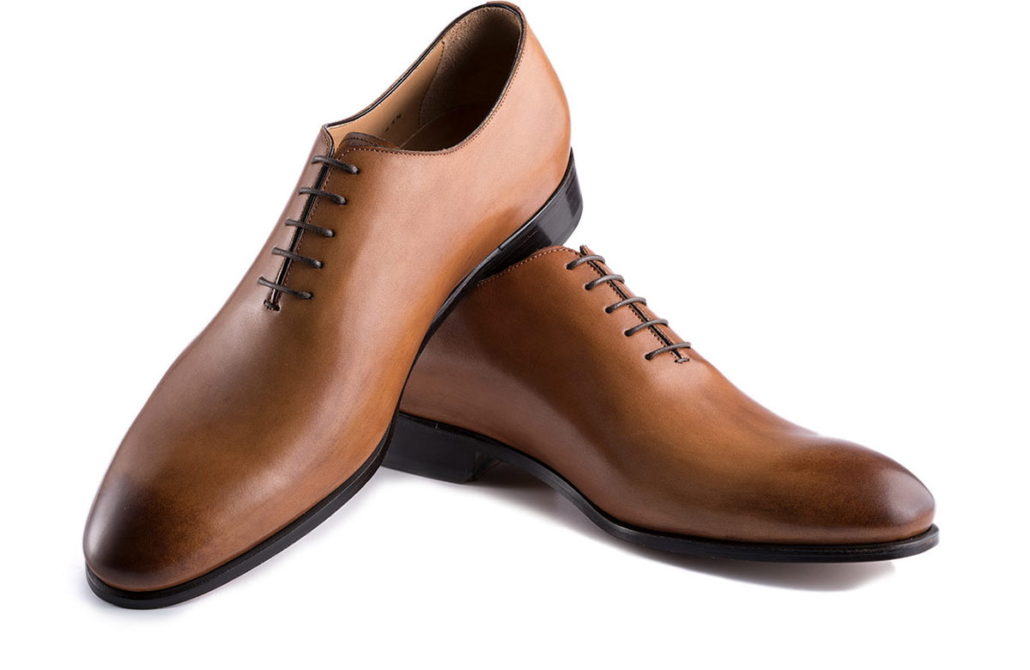 Wholecut in Antiqued Cognac Brown Leather on an elegant rounded last by Ace Marks