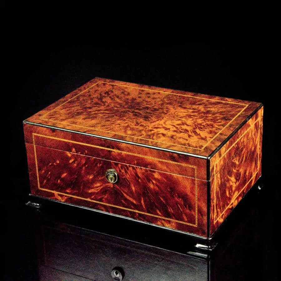 A beautiful art deco humidor from Dunhill