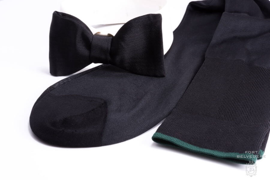 Finest Socks in the World in Black for Black Tie & White Tie by Fort Belvedere