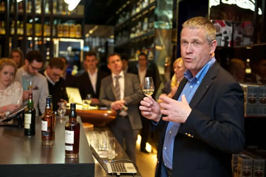 Gentlemen attending a whisky tasting