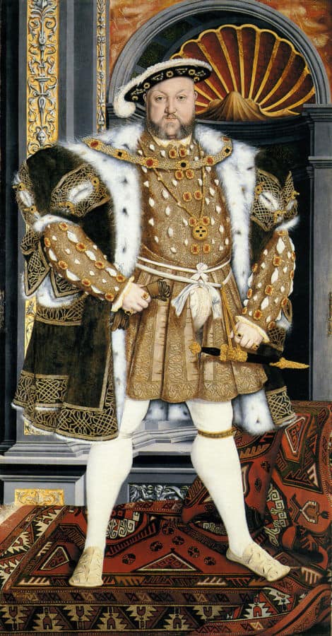 King Henry VII Showcasing his Legs using Socks
