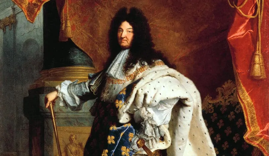 Louis XIV with decorative neckwear