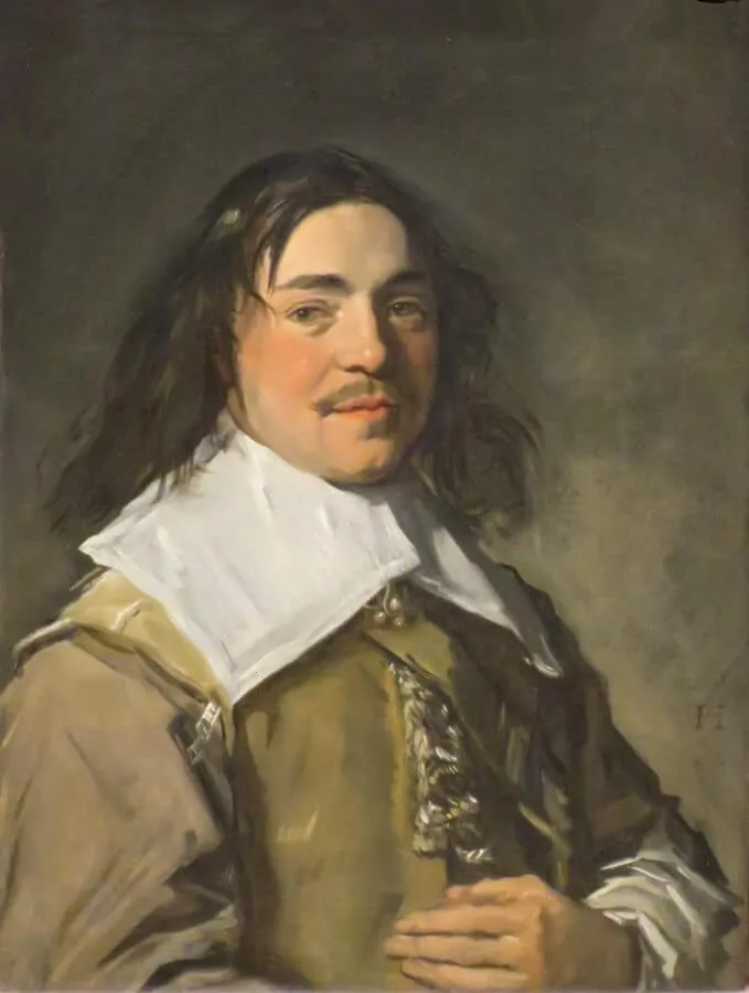 Norton Simon portrait by Frans Hals 1580 - 1666 showing a simple linen collar, which was favored by puritans