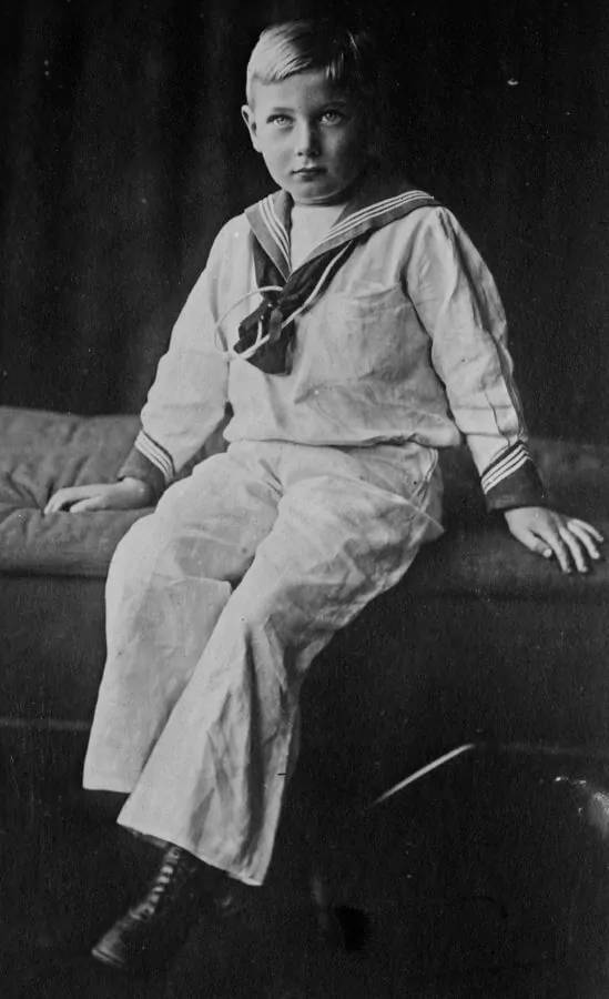 Prince John with sailor knot neckwear photographed by George Grantham Bain, c. 1913