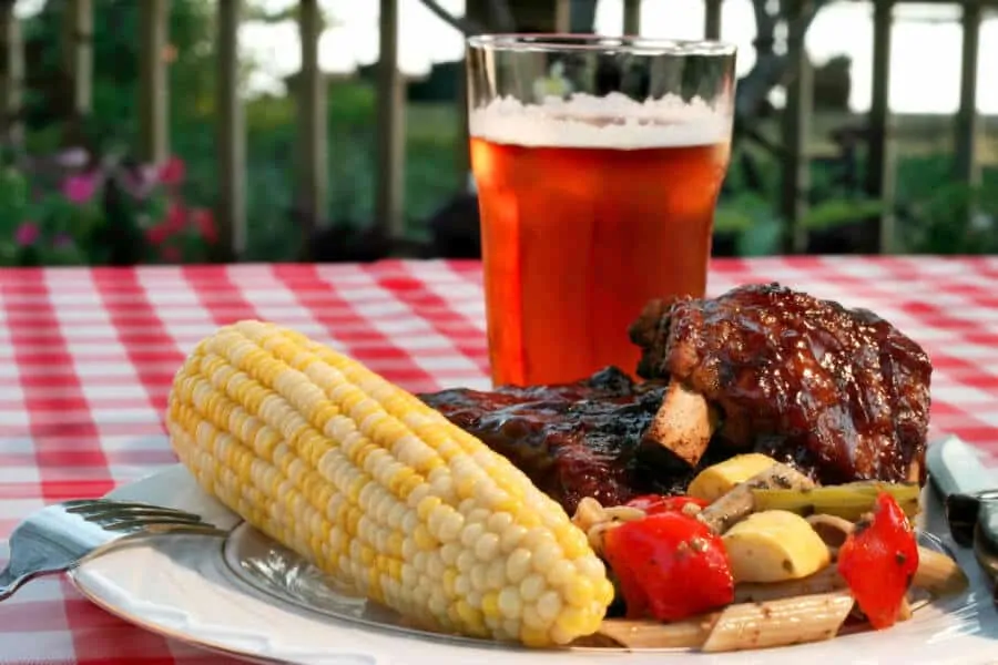 A perfect bbq meal