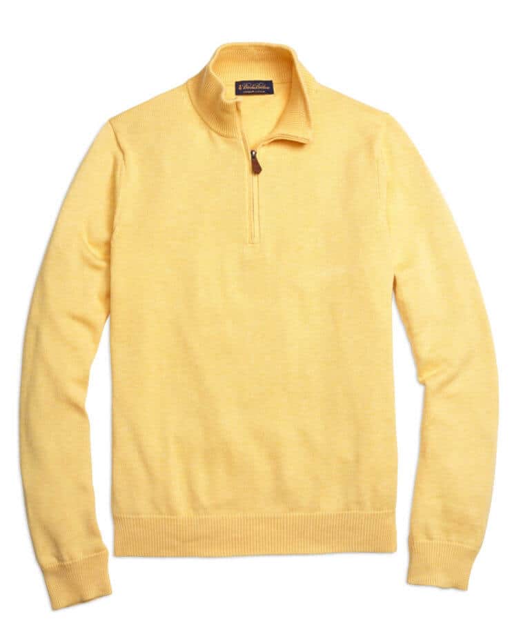 Cotton HalfZip Sweater from Brooks Brothers