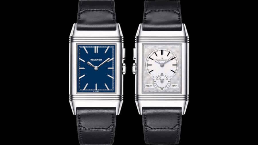 The DuoFace showing both sides that give you two distinct timepieces