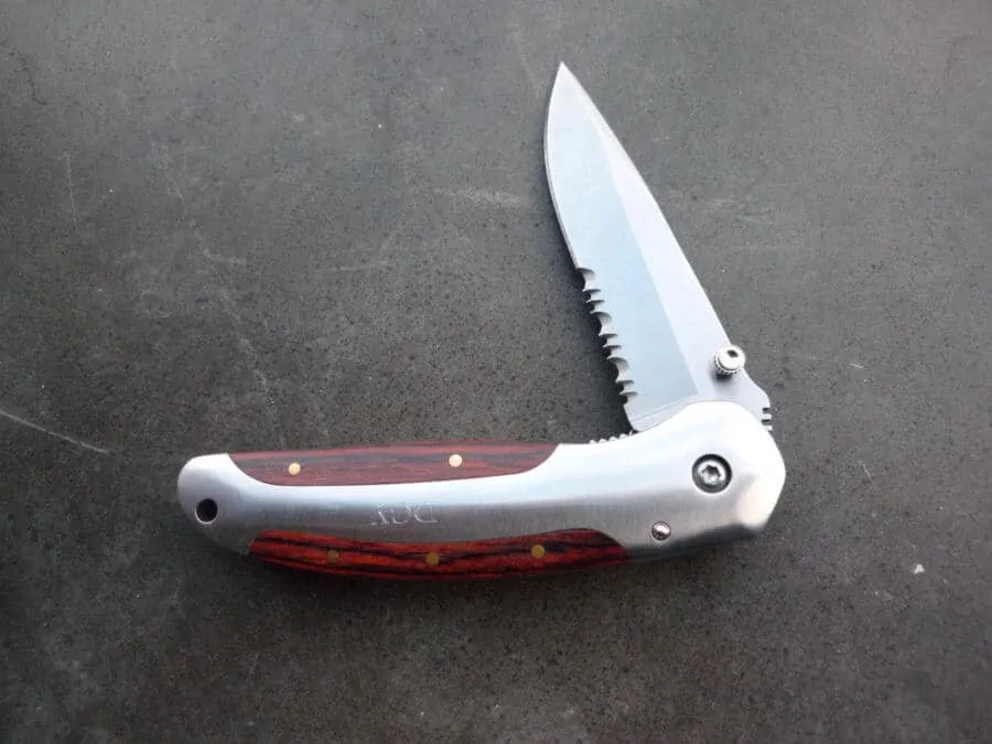 A monogrammed pocket knife