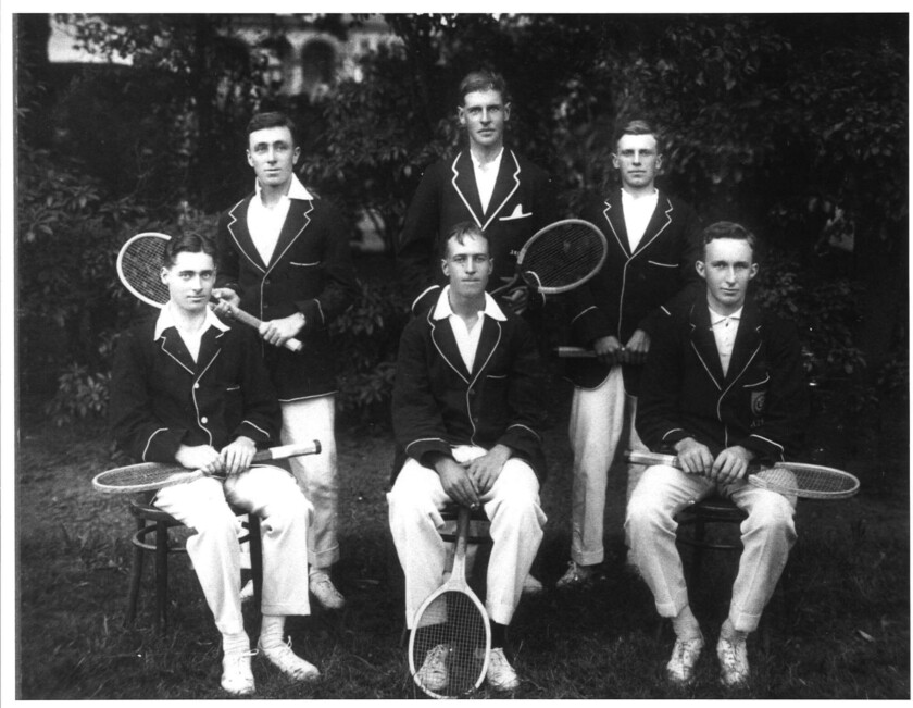 Photo of men wearing Vintage tennis attire