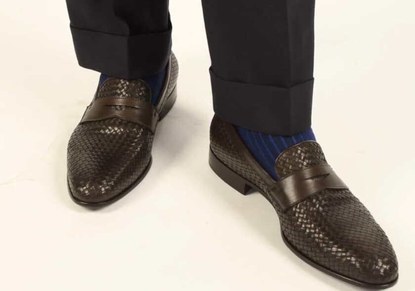 Scarosso Woven Leather Loafers