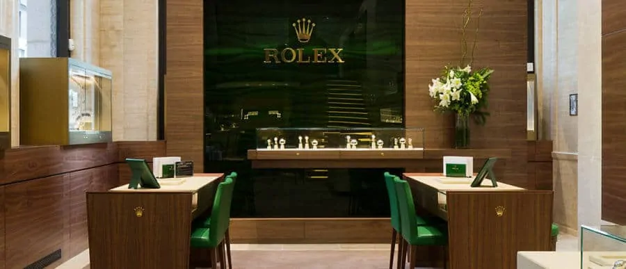 A branded Rolex boutique