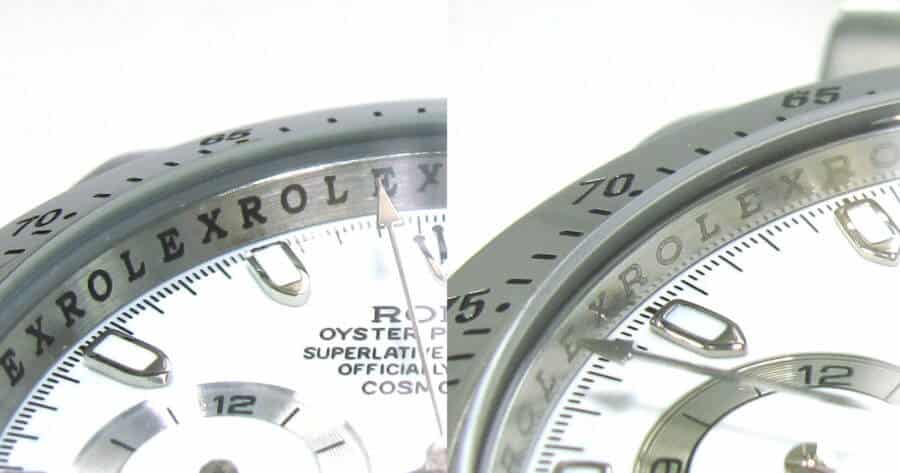 A real Rolex is perfect without faults