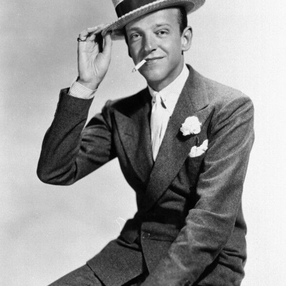 Fred Astaire, confidently dapper