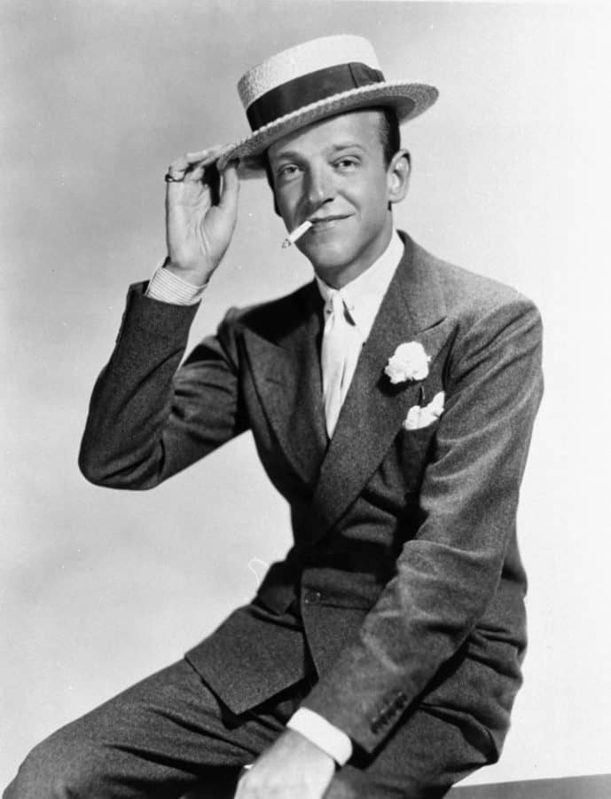 Fred Astaire, confidently dapper