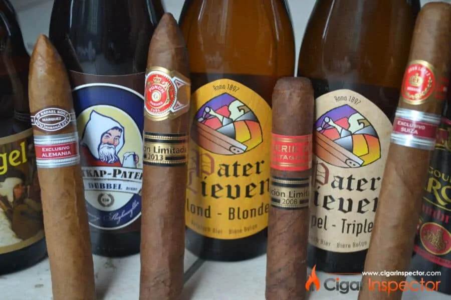 Cigars and beers are fun pairing in the summer