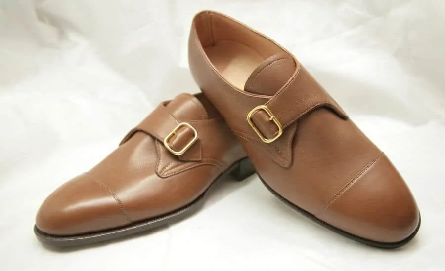 Classic vintage style monk strap shoe