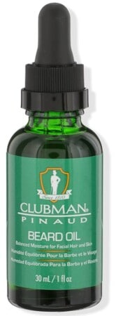 Clubman Pinaud Beard Oil, Balanced Moisture for Facial Hair and Skin, 1 oz