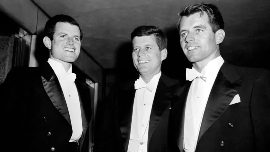 Ted John and Robert Kennedy in White Tie
