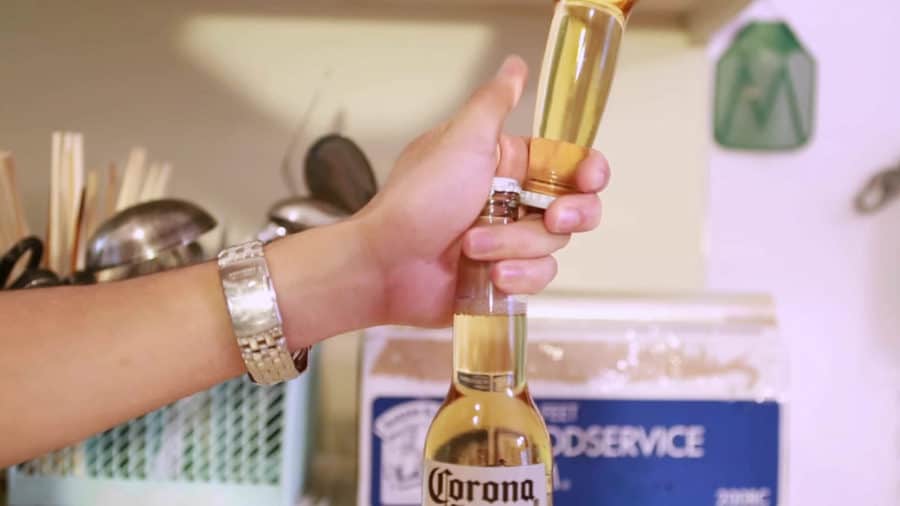Open Your Beer with Another Bottle