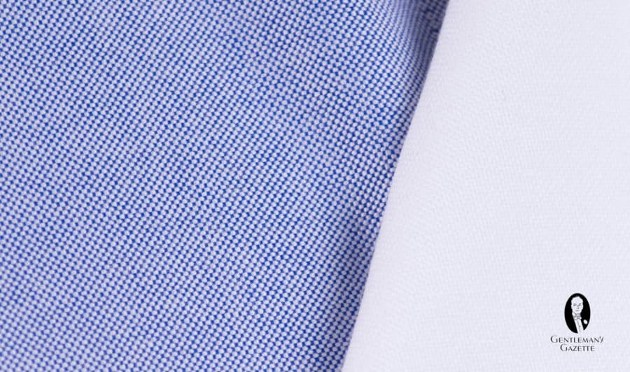 The Basics - blue and white oxford fabric