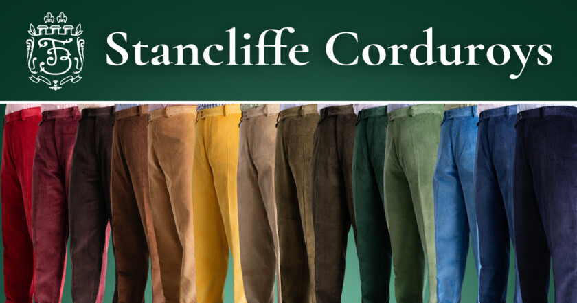 14 Colors of Stancliffe Corduroy pants by Fort Belvedere