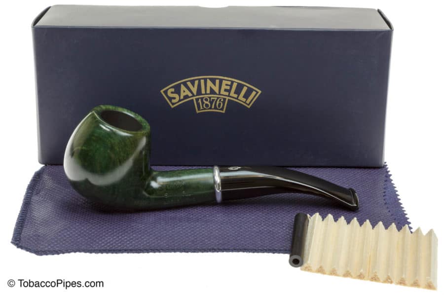 Savinelli Arcobaleno 626 Green Tobacco Pipe