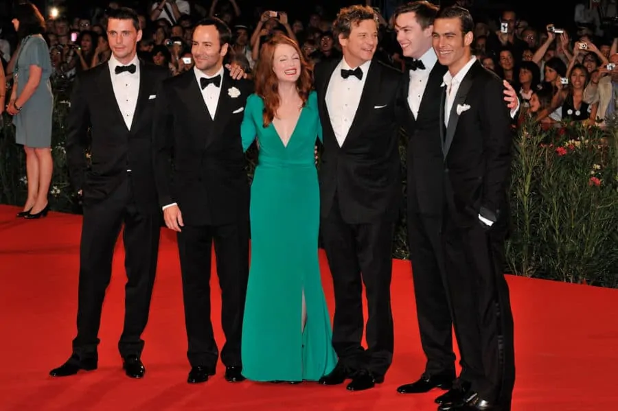 Tom Ford and his cast at the Venice International Film Festival