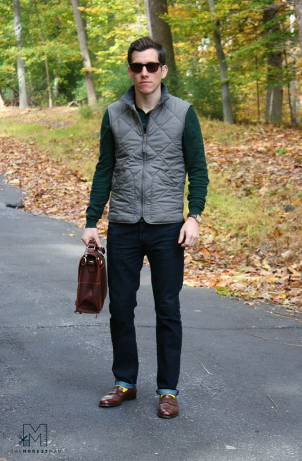 A well fitting OTR outfit on Brock McGoff of The Modest Man