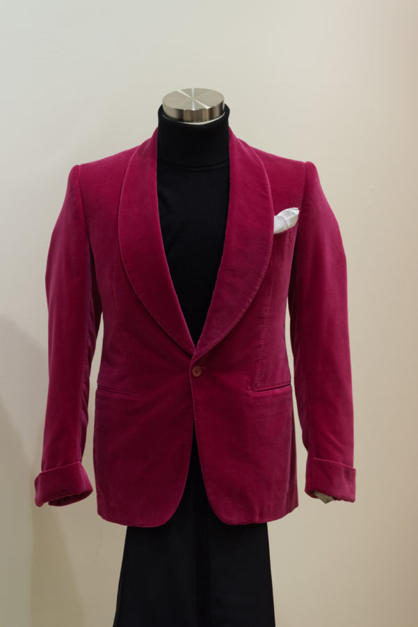 A brightly colored dinner jacket like this will certainly get you noticed!