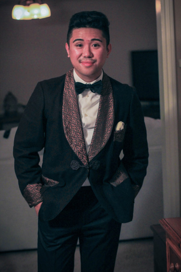 Smoking Jacket with Frog Toggles by Ethan Wong