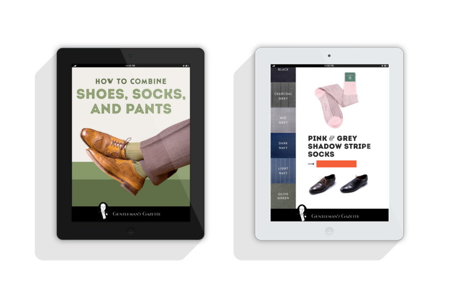 Our comprehensive ebook tells you everything there is to know about combining shoes, socks, and pants. 