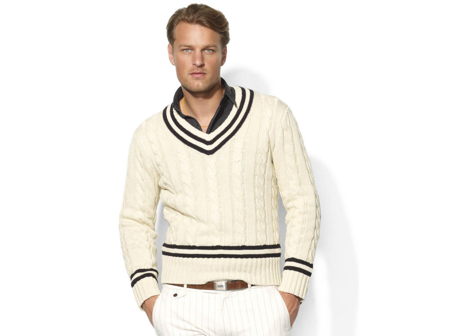 A Ralph Lauren cricket sweater