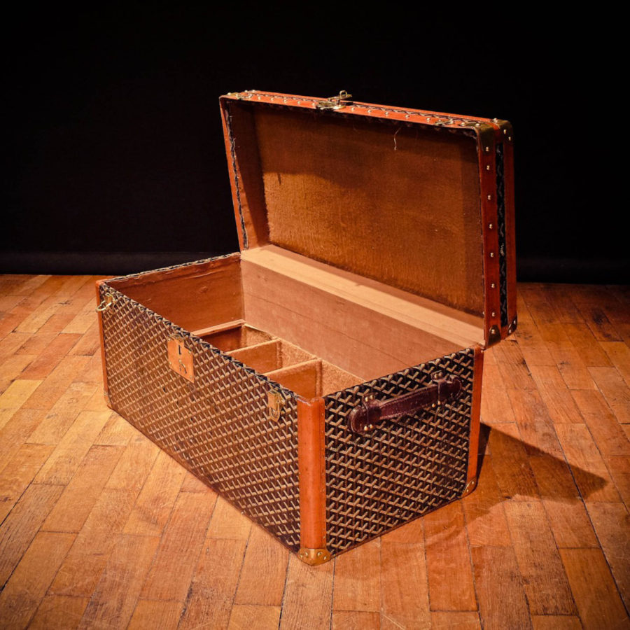 A shoe trunk from Goyard was very popular in the early 1900s