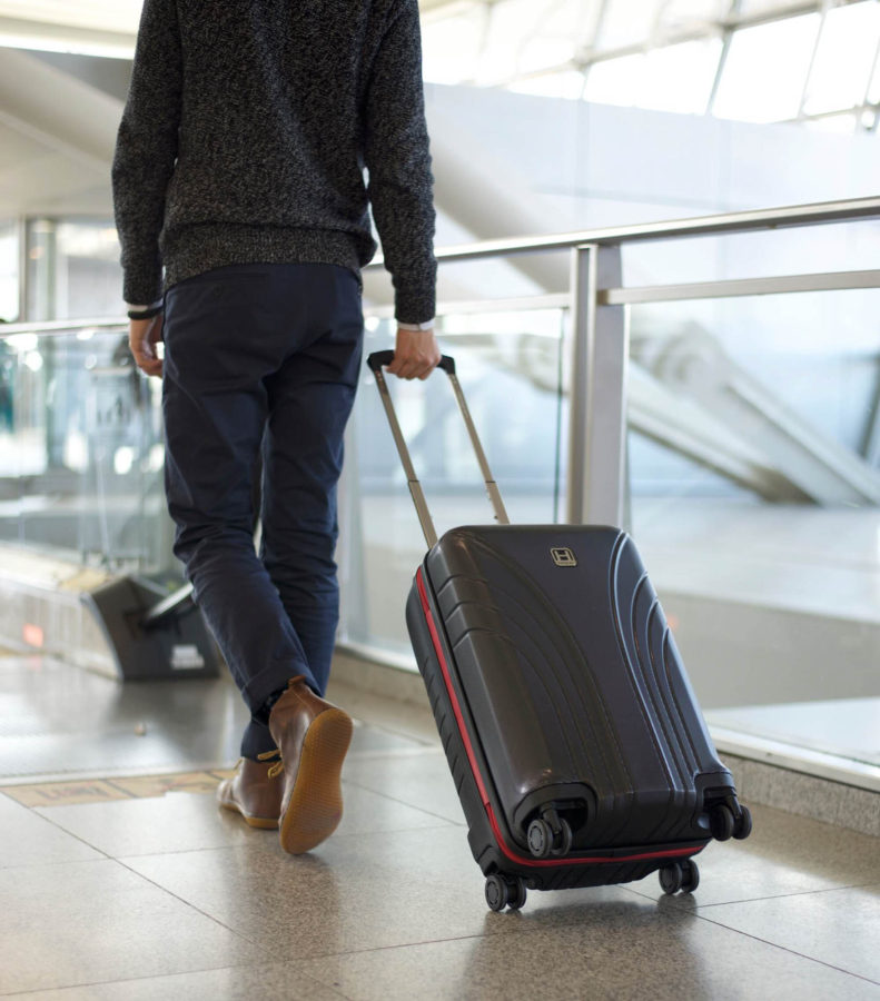 Make sure your suitcase can move easily around the airport and after you land