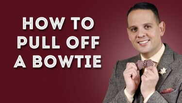 How to pull off a bow tie