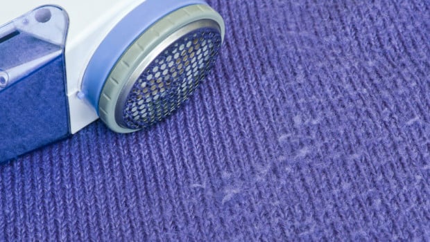 A pilling sweater can be salvaged