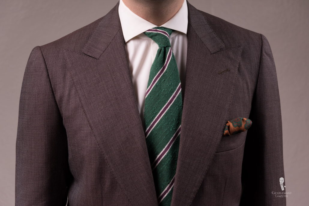 KJ Beckett Plain Cotton Tie in Green for Men Mens Accessories Ties 