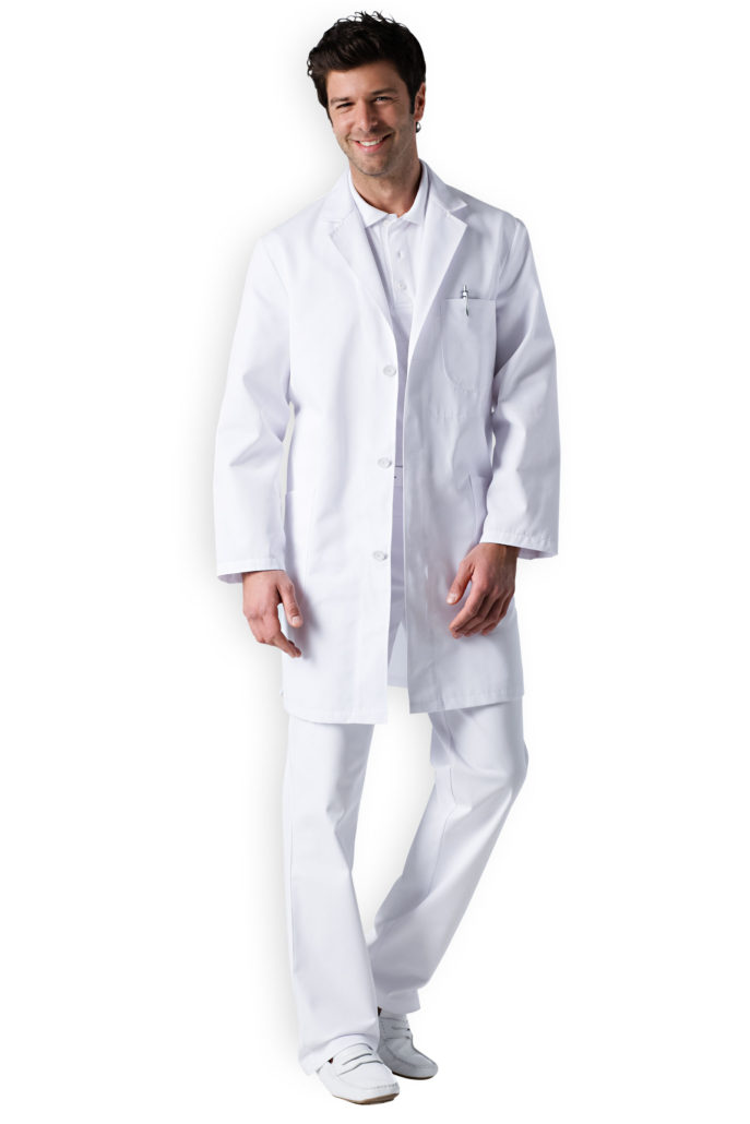 German doctors often wear all white, down to the shoes