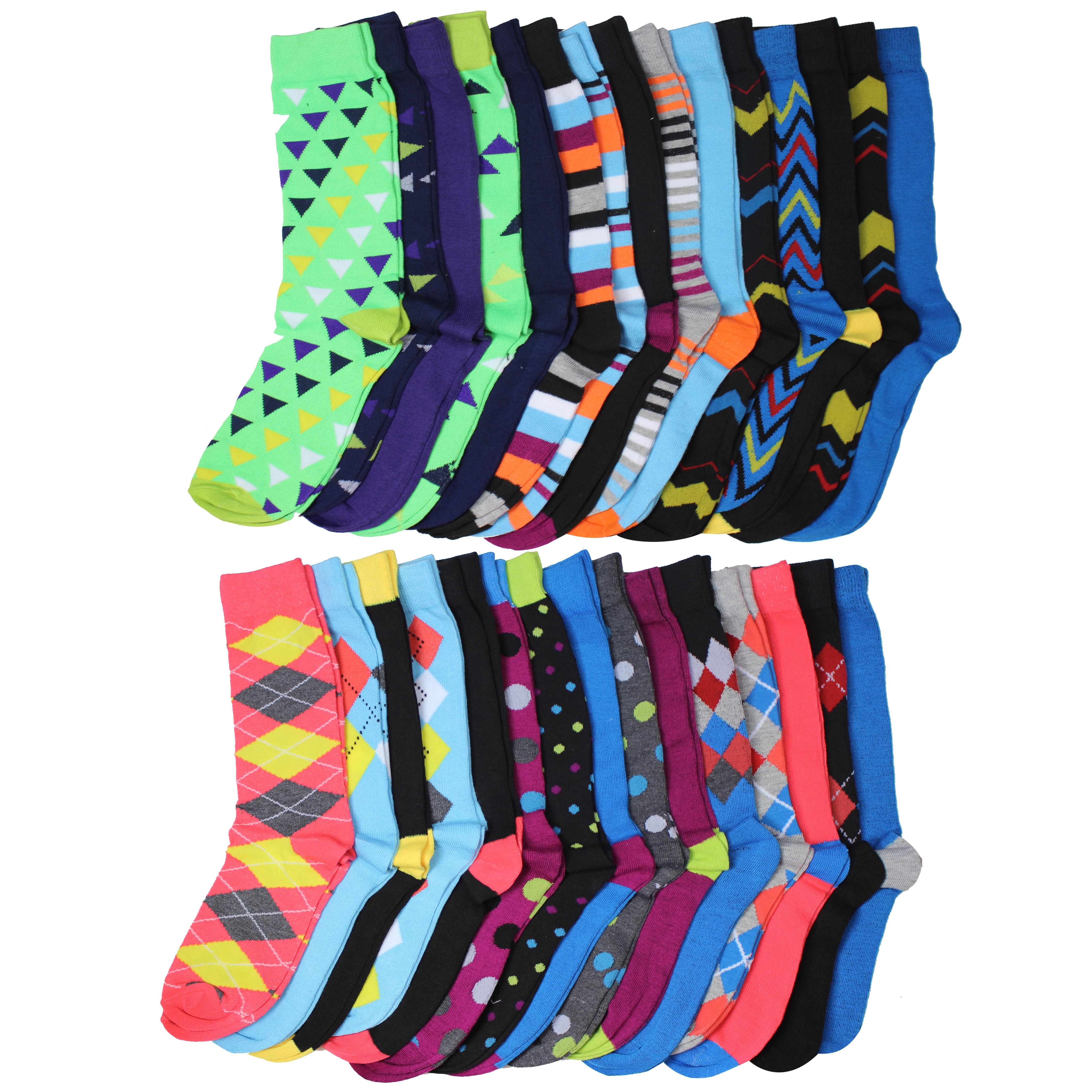 Assortment of crazy socks