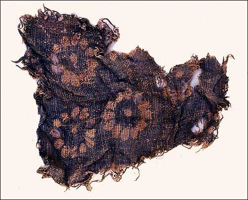 Indian Cotton Textile Excavated From A Roman Trash Dump In Egypt Indian cotton textile excavated from a Roman trash dump in Egypt