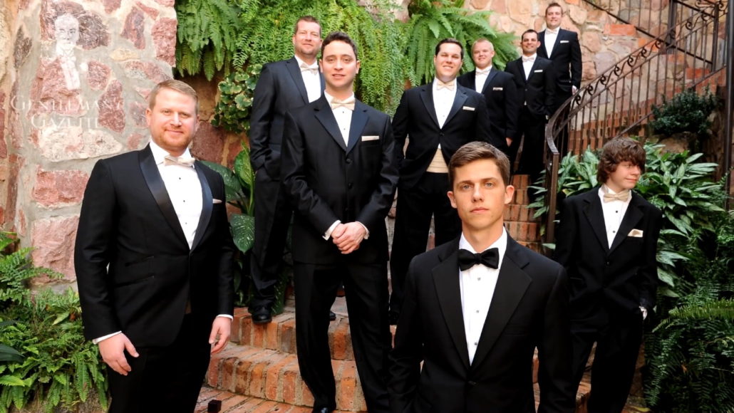 Groomsmen in tuxedos