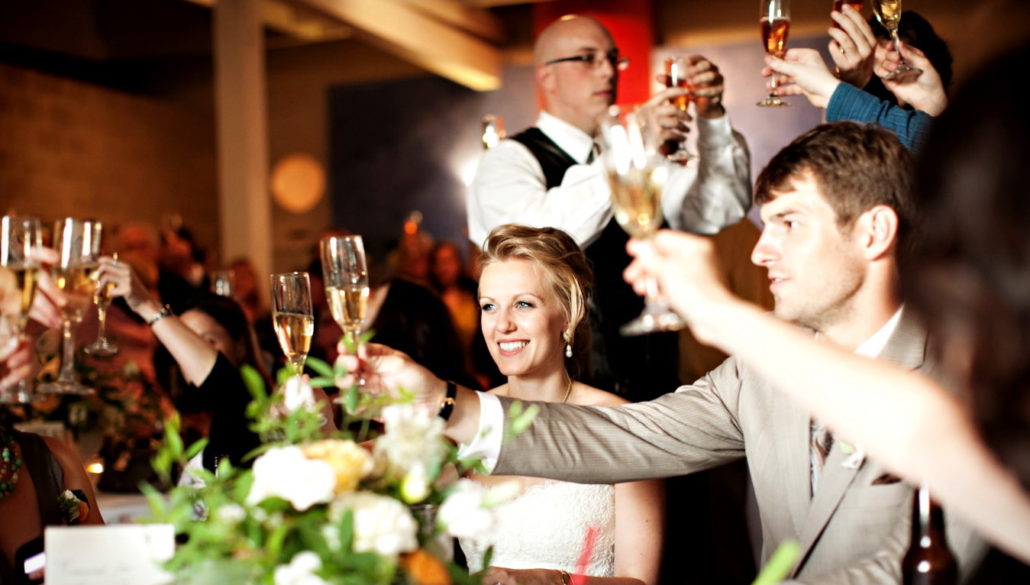 A toast for the Bride and Groom's future
