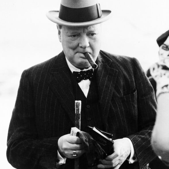 Churchill smoked many cigars a day