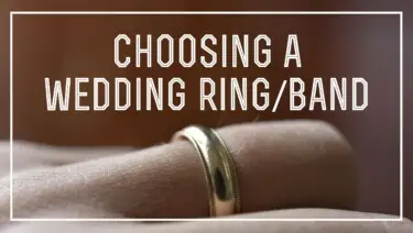 choosing a wedding ring