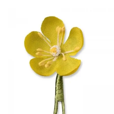 Yellow Buttercup Mini Boutonniere Buttonhole Flower
