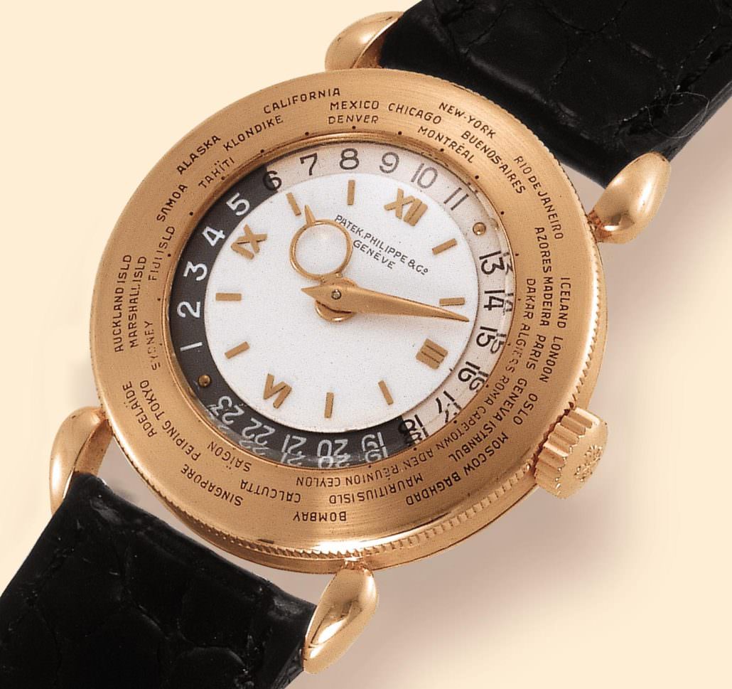 A 1940s World Time watch, reference 1415