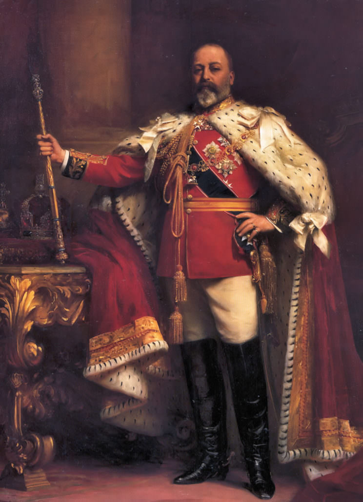 Edward VII in full regalia