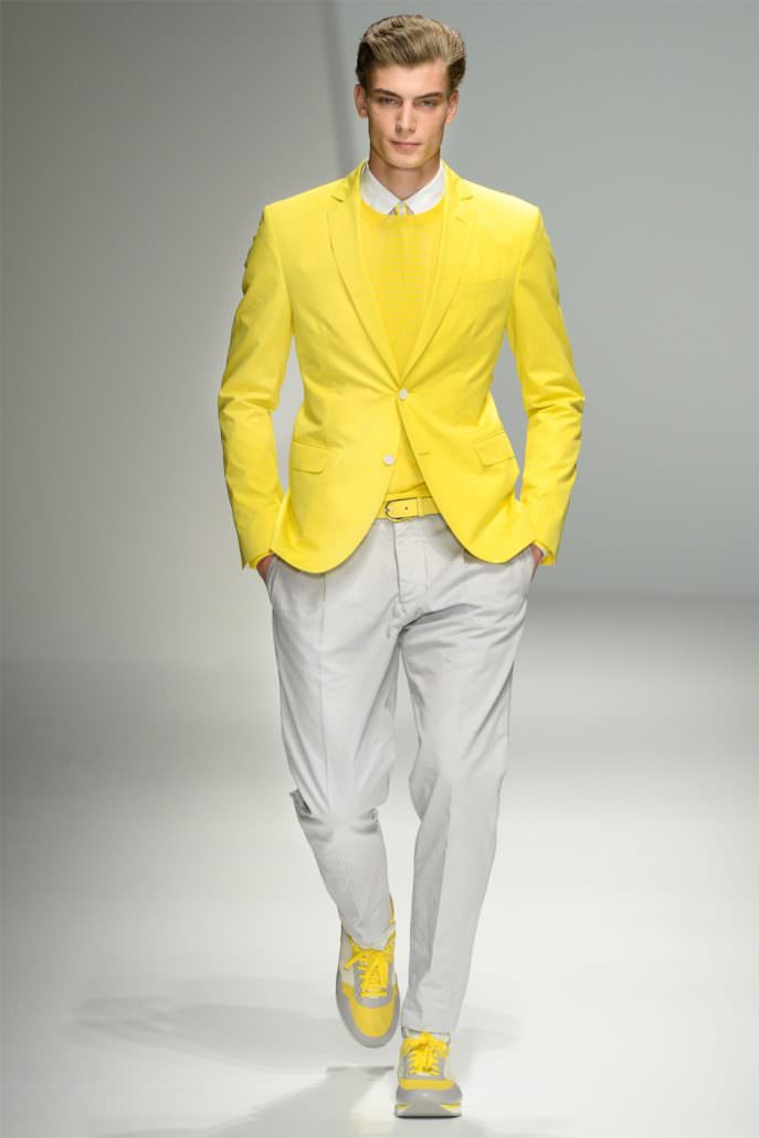 Fashion houses like Salvatore Ferragamo often present over-the-top menswear.