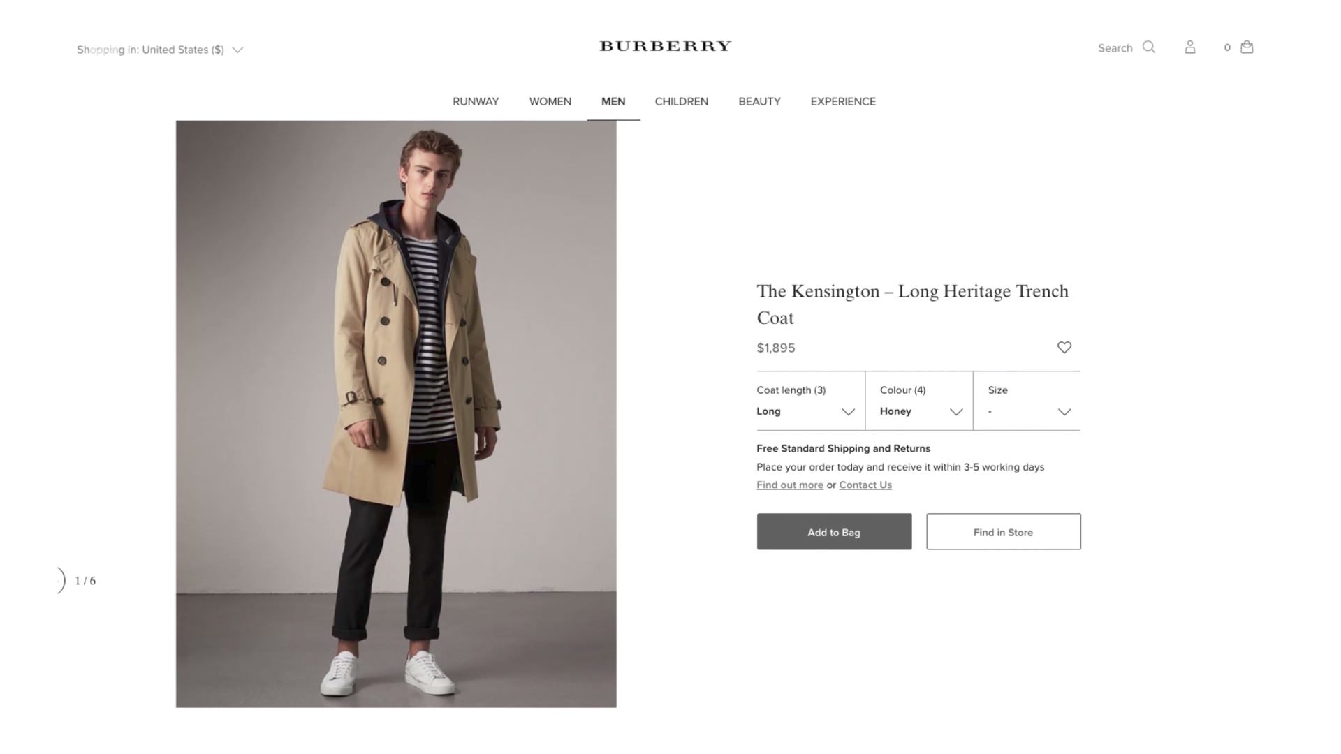 burberry coat cost